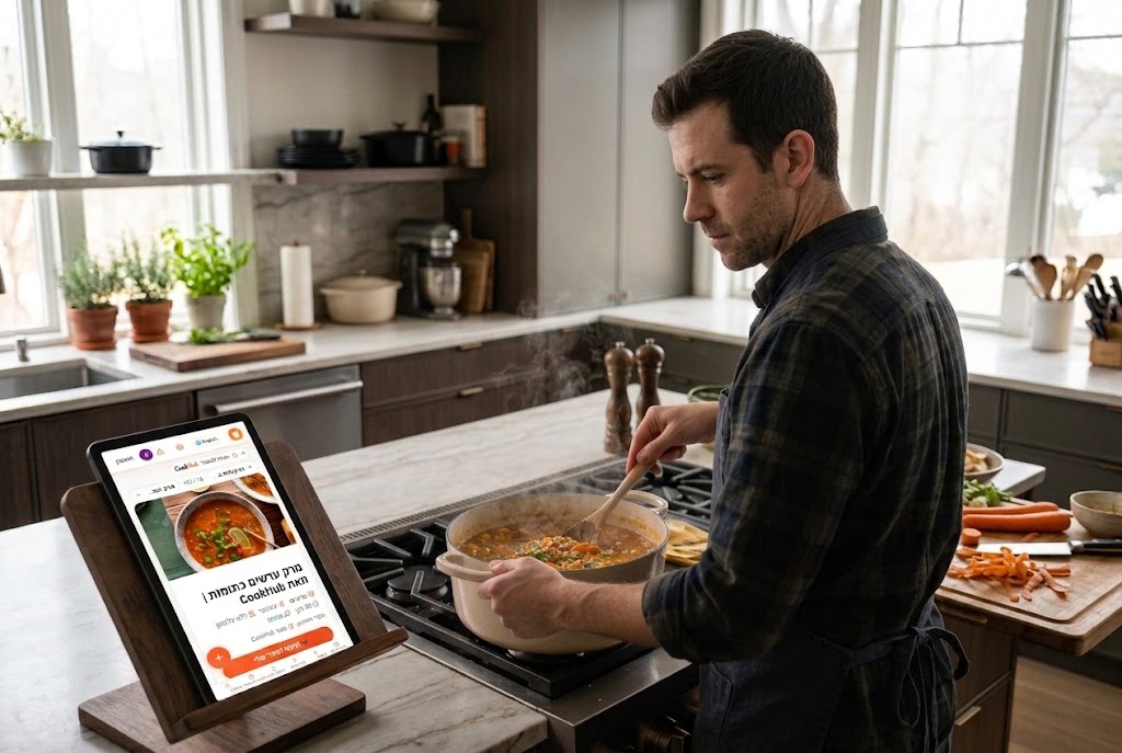 בישול עם Cookla בכל מכשיר